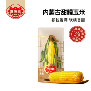 三胖蛋 7A甜糯玉米 黄甜糯228g*1穗 黄白水果玉米 早餐 粗粮代餐