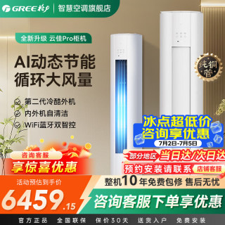 格力 空调云佳Pro 3匹 纯铜管新一级能效变频 AI省电 官方旗舰店 云佳pro 3匹