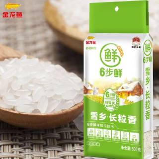 金龙鱼 稻谷鲜生6步鲜雪乡长粒香大米500g家用大米