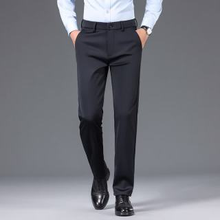 圣得西 男士商务休闲西装裤2026年春秋新款休闲直筒长裤 36藏青