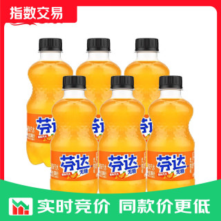 可口可乐 芬达无糖碳酸饮料 300ml*6瓶