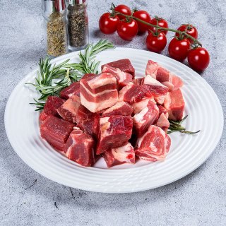 大庄园 进口草饲原切牛腩块 炖煮食材 1kg