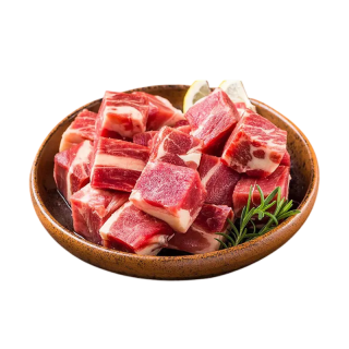 祁连牧歌 黄牛牛肉块 牛腩块 牛肉馅 牛肉片 牛肉丝 牛肉粒 山丹羊羊蝎子 黄牛牛腩块500g*3袋 1500g