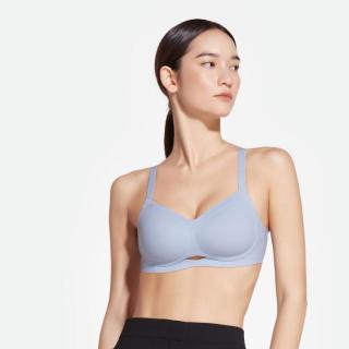 Ubras 夏百搭镂空聚拢软支撑文胸v领无钢圈收副乳内衣女