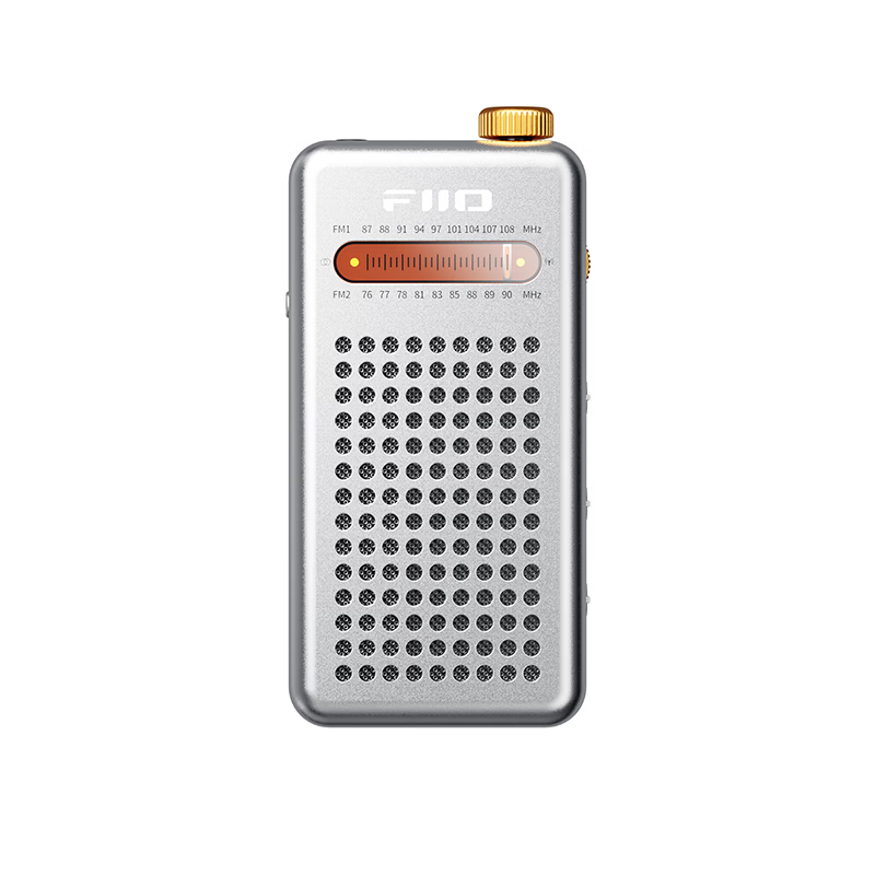 飞傲 RR13 复古迷你立体声耳放收音机 银色