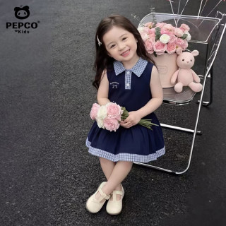 小猪班纳 女童夏季连衣裙 学院风Polo裙