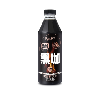 豆的方程式 瓶装即饮黑咖经典美式浓咖啡0糖0脂0卡饮料1L