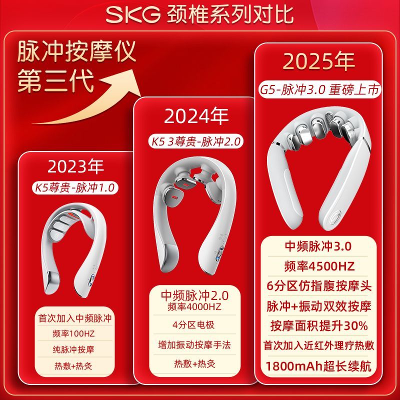 SKG G5 热敷按摩 颈椎按摩器
