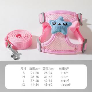 泰迪比熊博美幼犬胸背牵引绳