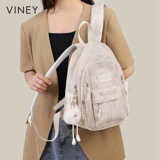 VINEY 女初中高中大学生大容量双肩包 休闲旅行通勤包
