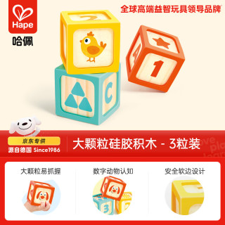 Hape 大颗粒硅胶 儿童积木玩具