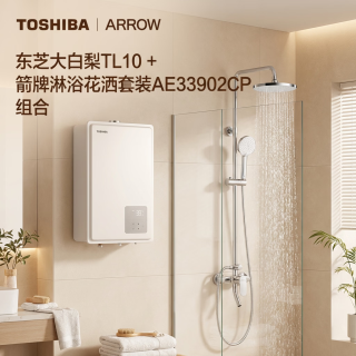 箭牌 淋浴花洒套装   东芝（TOSHIBA）大白梨16升燃气热水器