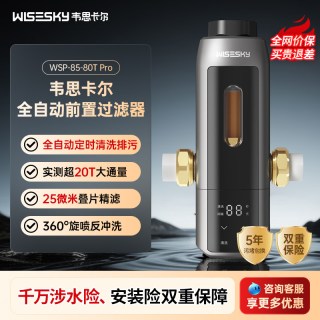韦思卡尔 全自动反重力前置过滤器家用反冲洗12T通量净水器80TPro