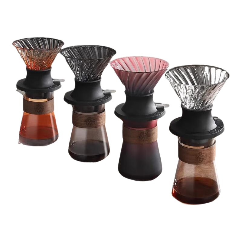 MONDINO V60聪明杯 树莓色 玻璃手冲咖啡滤杯