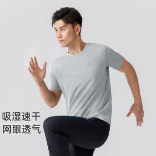 拓路者 男士运动休闲短袖T恤 速干网眼字母印花
