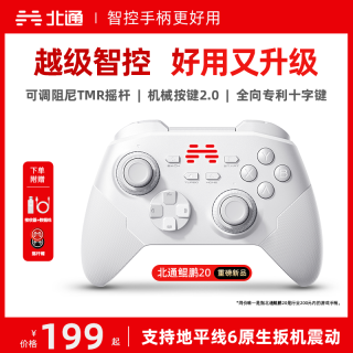 北通 鲲鹏20 游戏手柄 绝尘白