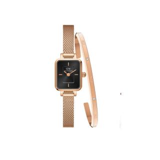 Daniel Wellington DW手表小方糖系列复古方表+星辰手镯女表防水高中生女士礼物