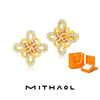 MITHAOL 《金结繁花》中国结耳钉