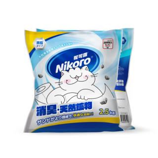 妮可露 4合1混合钠基矿砂 除臭低尘 2.5kg*8袋