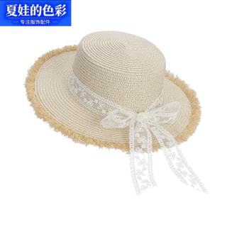 夏娃的色彩 法式蝴蝶结草帽防晒遮阳
