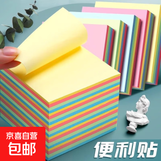 摩托车贴简约便利贴便签纸76*76mm便签本/记事贴/办公用易撕易取(100张)