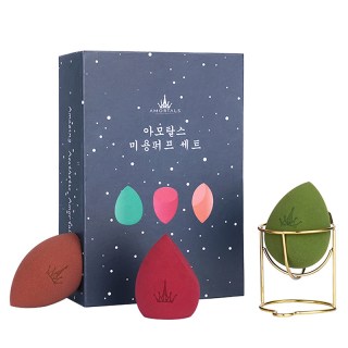 尔木萄 妍丽/尔木萄星空美妆蛋套盒柔软不吃粉海绵粉扑干湿两用化妆蛋3只