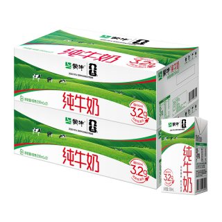 蒙牛 全脂纯牛奶 250ml*21盒*2箱