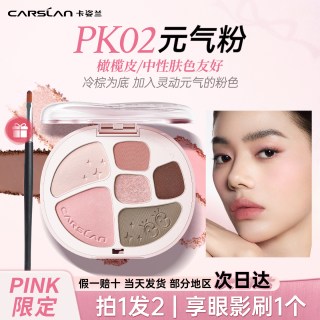 卡姿兰 十色综合眼影盘日常淡妆大地色高光腮红修容一体盘官方正品