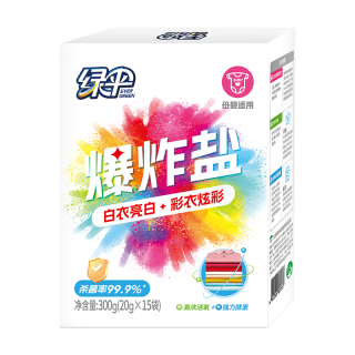 绿伞 爆炸盐1kg 漂白剂洗衣去污渍 强去黄增白 婴儿衣物彩漂粉