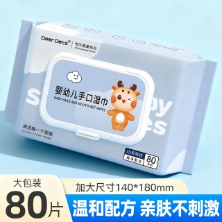 小鹿豆豆 湿纸巾 80片*1包