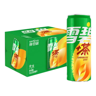 88VIP：雪碧 檀健次代言雪碧茶罐装经典柠檬茶风味汽水可口