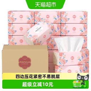 88VIP：漫花 抽纸 5层84抽20包(175*156mm)