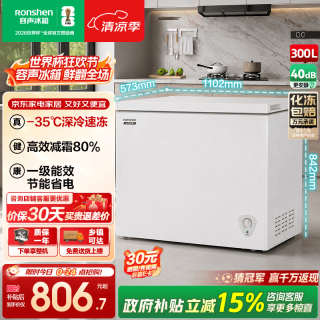 容声 300一级能效节能省电大容量冰柜冷藏冷冻转换减霜 BD/BC-300E10HNLBJ