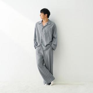 無印良品 MUJI 男式 莱赛尔棉 长袖睡衣套装
