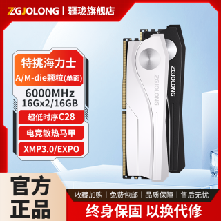 疆珑 i9翼龙ddr5内存条32g海力士颗粒16gbx2台式6000c28频率电脑