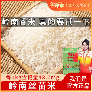 年年丰 新米岭南丝苗米长粒香米 5斤/20斤