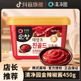 清净园 金辣椒酱 450g 韩式辣酱