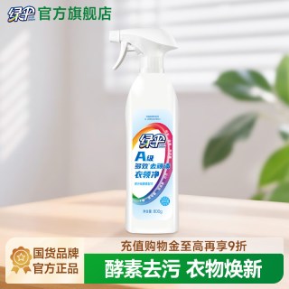 绿伞 衣领净800g去污去黄衬衫领口喷洁净油渍羽绒服干洗清洗剂