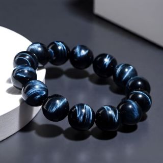 XIYOOMI 天然闪电虎眼石手链 9.8-10.8mm 19颗