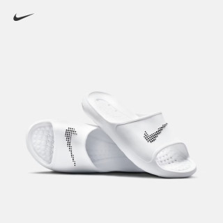 NIKE 男子舒适拖鞋夏季室内一字拖抓地NIKE VICTORI ONE CZ5478 100白色/黑/白色 42.5