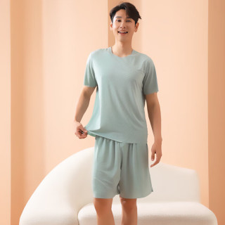 有只绵 情侣睡衣套装 冰丝无痕宽松大码 可外穿家居服