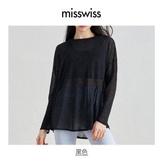 移动端：MISSWISS 竹节纱长袖轻薄罩衫