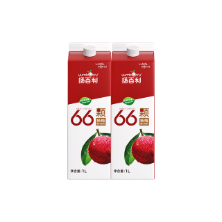 88VIP：扬百利 扬百里杨梅汁 1L*2盒 盒装