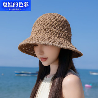 夏娃的色彩 夏季女户外渔夫帽出游百搭