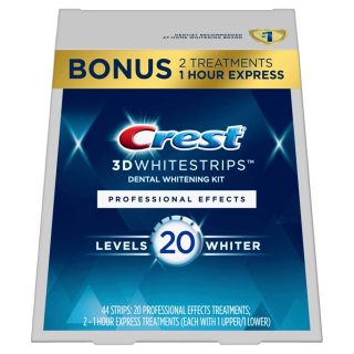 Crest 3D美白牙贴44片(22对)牙齿美白套装美白去黄去渍轻松美齿