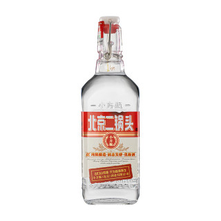 出口小方瓶 北京二锅头 经典红标 清香型白酒 42度 500ml*1 单瓶装
