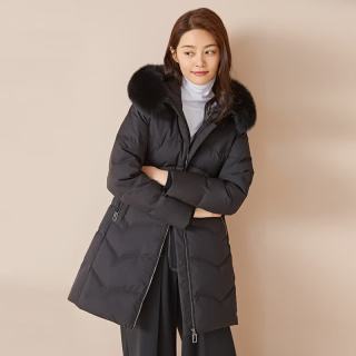 千仞岗 断码清~白鸭绒高蓬高充绒176g大毛领羽绒服