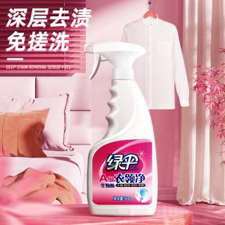 绿伞 衣领净500g去污去黄袖口衣领免搓洗干洗店衣物护理洗衣液
