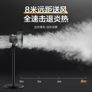 美的 电风扇家用风扇落地扇台地两用七叶大风量