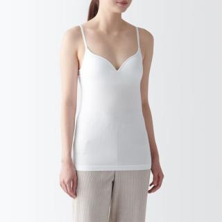 無印良品 MUJI 无印良品 女式 莱赛尔 带罩杯吊带衫 背心女款带胸垫夏细肩带可外穿